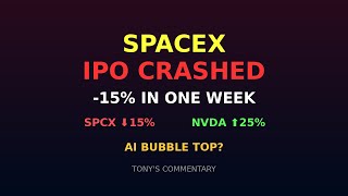SpaceX's IPO Just CRASHED — Is This The AI Bubble Top? (SPCX, NVDA)