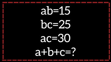 Italy | Olympiad Math | Can you Solve?? | a+b+c=? |