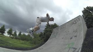 Go Pro 120 fps Rollerblading Backflip