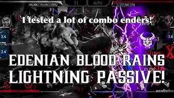 MK Mobile - Best Lightning Combo Enders With Edenian Blood Rain!