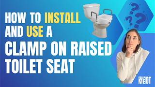 Raised Toilet Seat NO TOOLS! - Clamp-On Raised Toilet Seat Install and Review