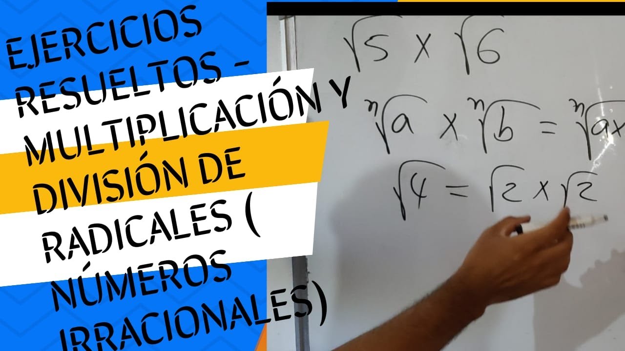 Ejercicios resueltos-multiplicación y división de radicales #