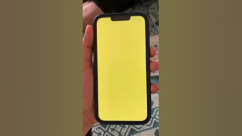 Iphone 13 Pro Yellow Screen issue