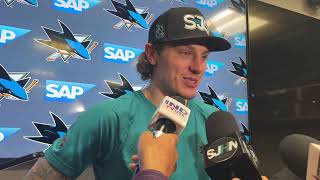 Gaudette on His GWG, Improved Power Play | Sharks vs. Canucks Post-Game (11.28.25)