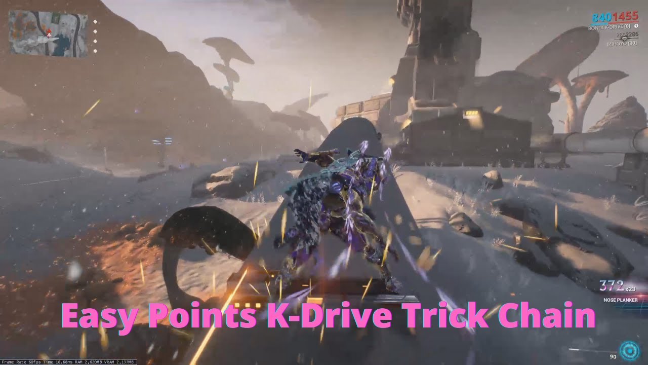 Warframe - Easy Points K Drive Trick Chain for Beginner - YouTube