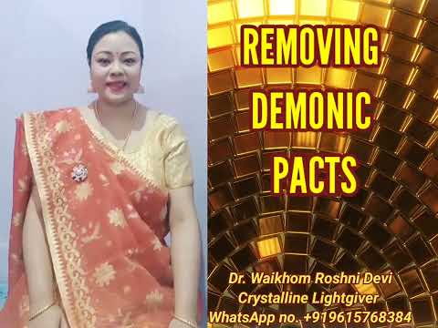 Removing demonic pacts with light language