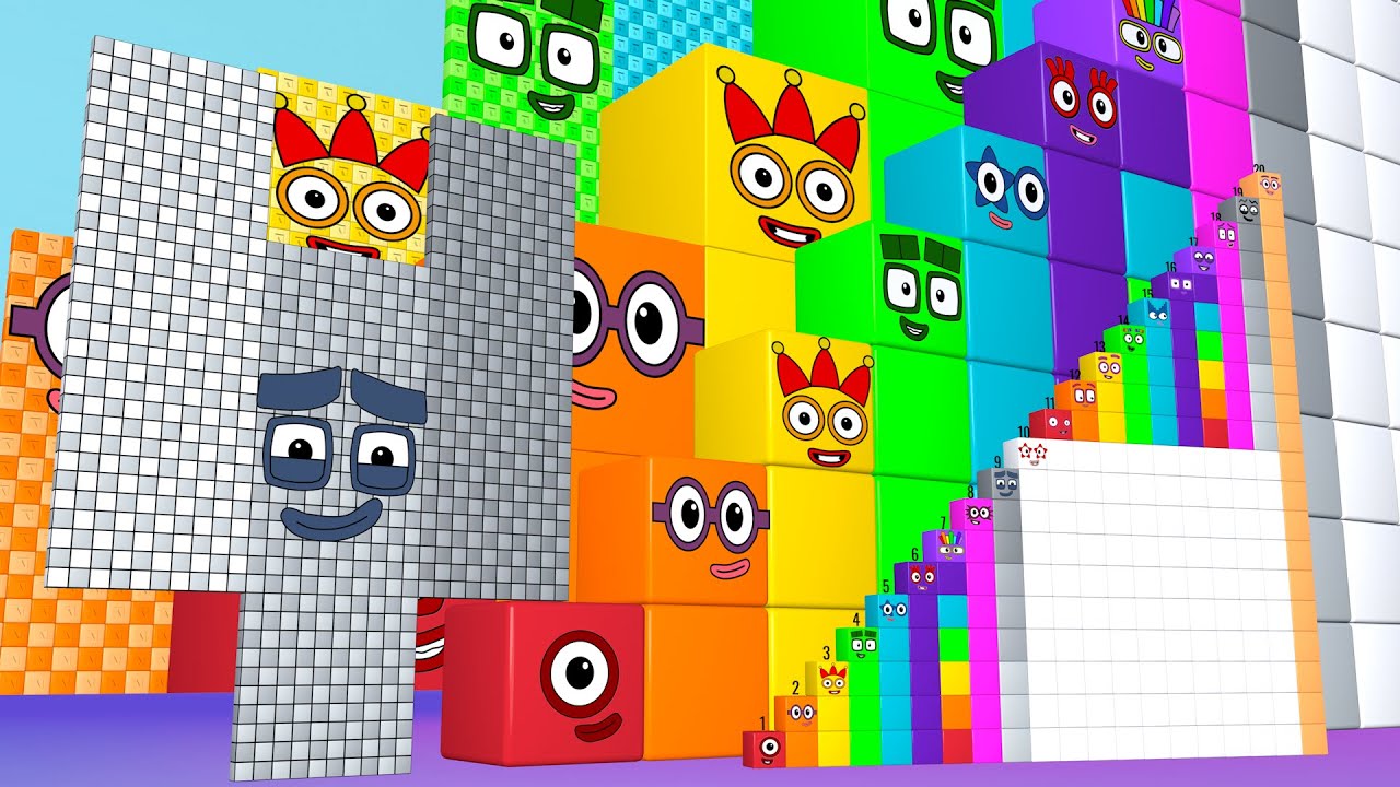 Песня-головоломка Numberblocks от 900 до 20 000 000 | Счёт чисел для детей