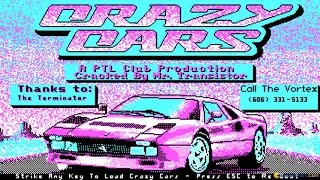 Crazy Cars gameplay (PC Game, 1987) screenshot 1