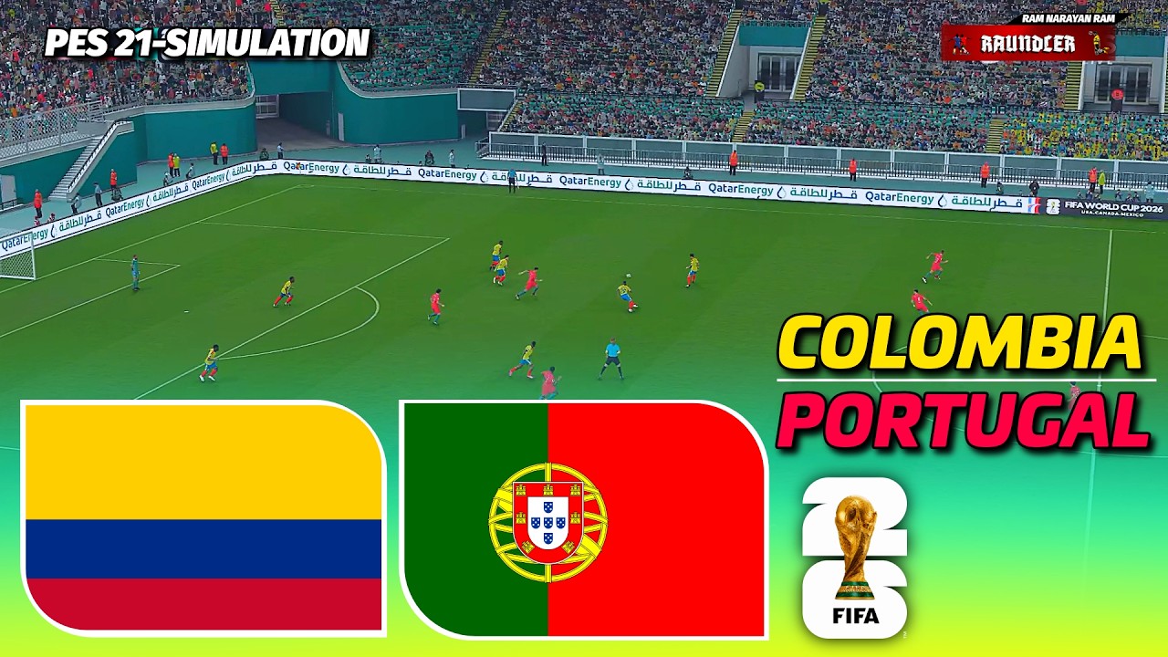 Colombia vs Portugal | FIFA World Cup 2026 | PES 21 Simulation