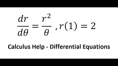 Calculus Help: Separable Differential Equations - dr/dθ=r^2/θ  ,r(1)=2 - Techniques and Answers