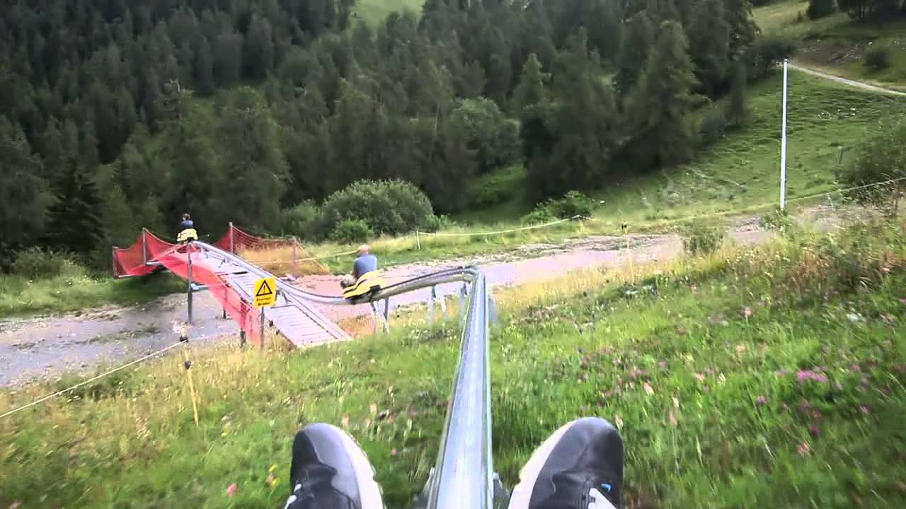 Luge D Ete A La Colmiane Descente Gachee Youtube