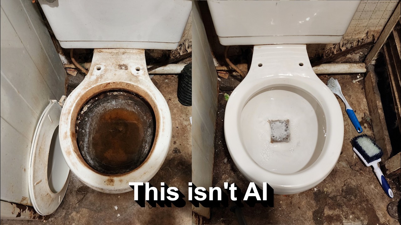 I Cleaned This Bathroom With a Power Drill and a Chisel (For Real)