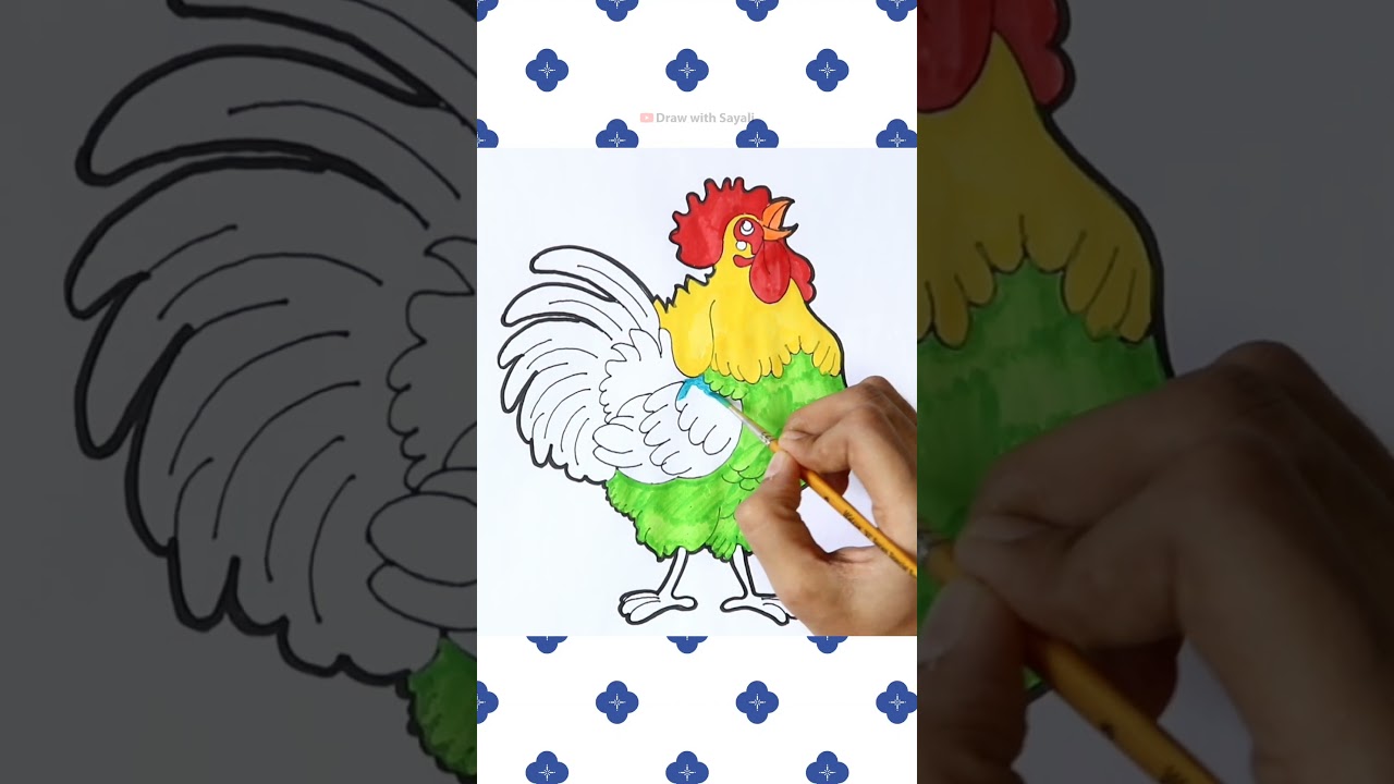 🐓rooster drawing🐓 