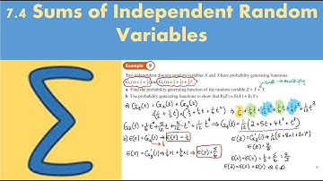 7.4 Sums of Independent Random Variables (FS1 - Chapter 7: PGF