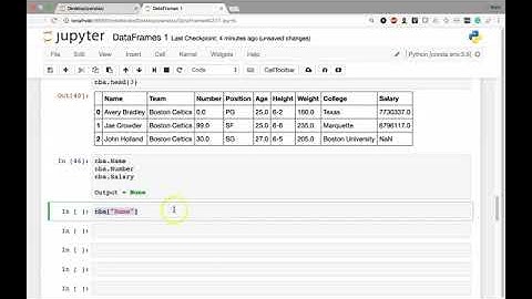 Select One Column from a DataFrame