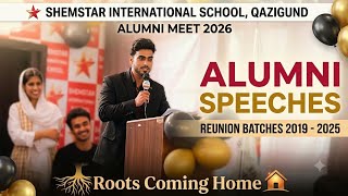 Roots Coming Home: Shemstar Alumni Reunion (Batches 2019 to 2025) Speeches | Alumni Meet 2026 |