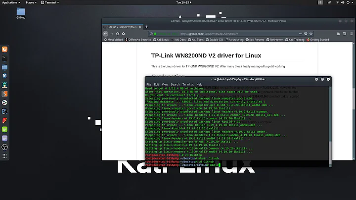 Instalacion de Drivers TP LINK 8200 LINUX y sus derivados   KALI LINUX 2019 1