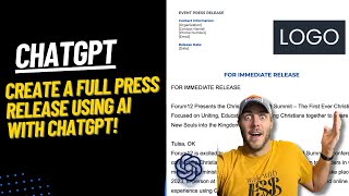 How to write a press release with chatGPT