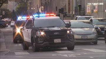 LAPD UNITS RESPONDING CODE 3 *IMMIGRATION PROTEST*