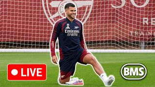 🔴 LIVE | Arsenal train ahead of Napoli Champions League clash