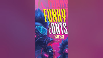 Trendy Funky Fonts🤤🌈 2023 | #graphicdesigner #brandidentity #typography #shorts #fonts #logodesigner