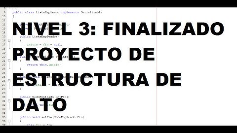 Tutoriales Java | Nv.3 | Estructura de Dato | Proyecto de Estructura de Dato