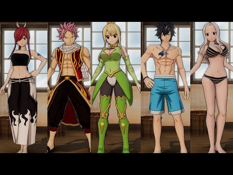 Fairy-Tail---All-Costumes-Showcase-(No-DLC)