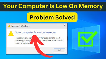 How To Fix Your Computer Is Low On Memory In Window 7/8/10 | Fix Low Memory Issue | 100% Working