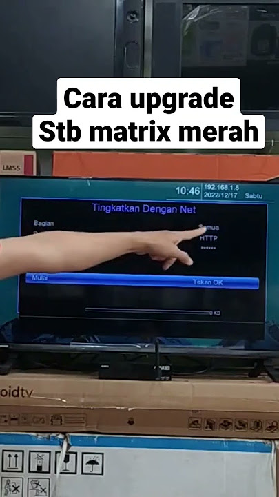 cara upgrade software terbaru stb matrix Apple #shorts
