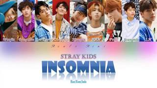 INSOMNIA - STRAY KIDS(스트레이 키즈) [Color Coded Lyrics Han|Rom|Indo]