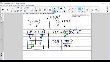 IM1 8.2.1 Exponential Equation from Two Points