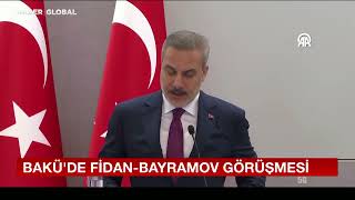 Bakan Fidan Azerbaycan'da! Bakü'de Cumhurbaşkanı Aliyev Tarafından Kabul Edildi