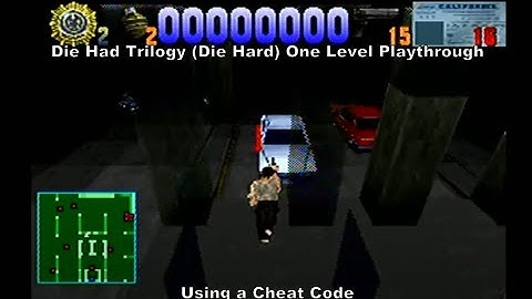 Die Hard Trilogy Level One Playthrough using a Sega Saturn Cheat Code :D #SegaSaturn #CheatCodes