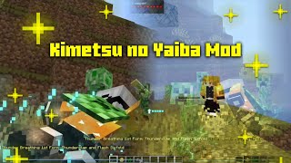 Derrotando Creepers com a Katana do Zenitsu no Modpack de Kimetsu no Yaiba do Minecraft (Apelação?)