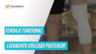 Vendaje funcional para el ligamento cruzado posterior