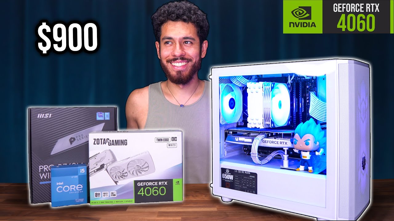 BEST 900 Gaming PC Build Guide   RTX 4060 i5 12600K w Benchmarks