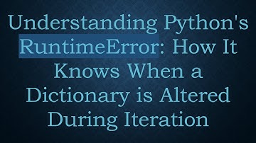 Understanding Python