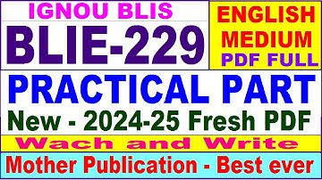 blie 229 practical solved assignment 2024-25 | blie 229 practical | blie 229 practical 2025