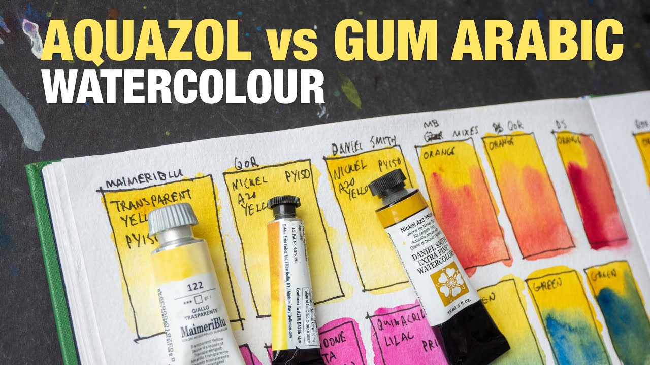 Aquazol vs Gum Arabic binder in watercolour