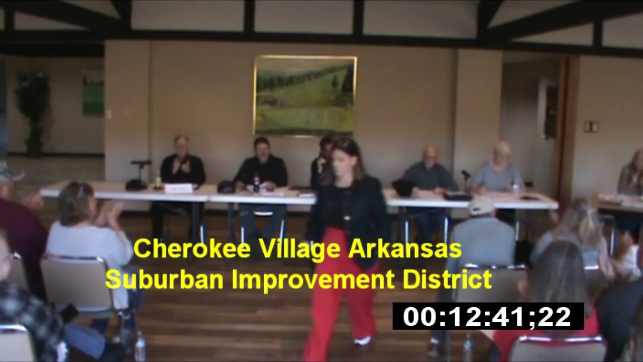 2025 11 03 Cherokee Village  Arkansas S I D Meeting
