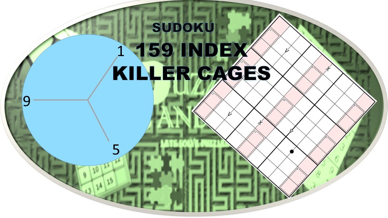 Sudoku 159 Index + Killer Cages (Easy) English YouTube