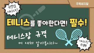[구장 규격 이야기] 두번째! 테니스장을 좋아한다면 필수! screenshot 1