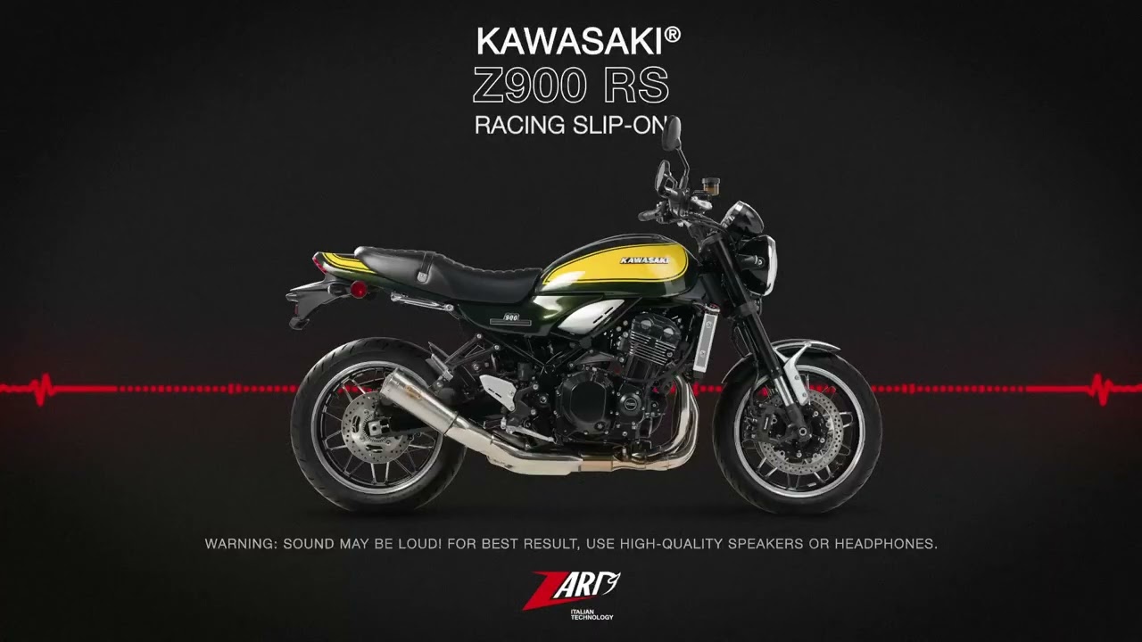 Zard for Kawasaki Z900 RS | Sound Racing Slip-on - YouTube