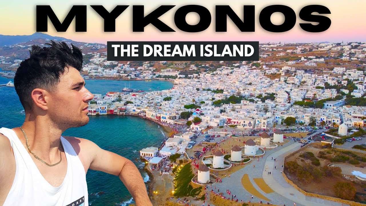 Uncut Mykonos Walking Tour 🇬🇷 | POV Greece Travel Vlog With Ambient City Sounds