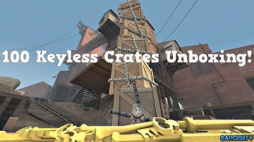 TF2 - 100 Keyless Crates Unboxing!