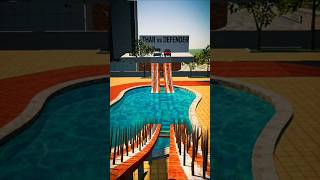 Defender vs Thar Water Ramp Challenge 😳🌊🔥 indian bike driving 3D #gaming