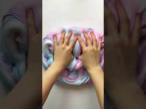 Thick Pastel Avalanche Slime Squish ASMR 🤤 #slimeasmr #satisfying  #oddlysatisfying #avalancheslime