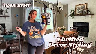 Clean + Decorate With Me | Thrifted Home Decor Room Reset