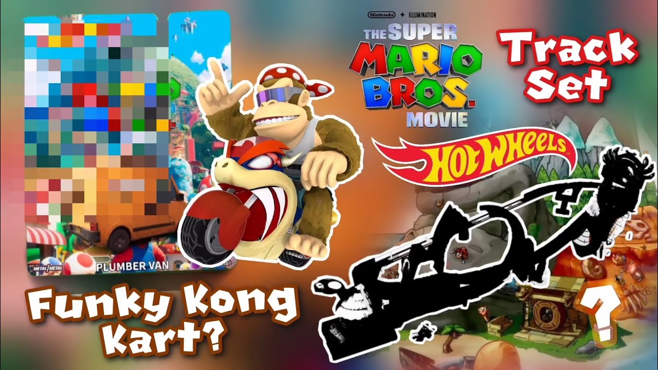 Mario Movie Hot Wheels Track Set Leaked! Funky Kong Kart?, Van, and