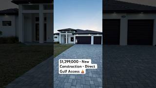 $1,299,000 • 2,404 Sq Ft • New Construction ⚓️ Direct Gulf Access #movingtoflorida #intercoastal